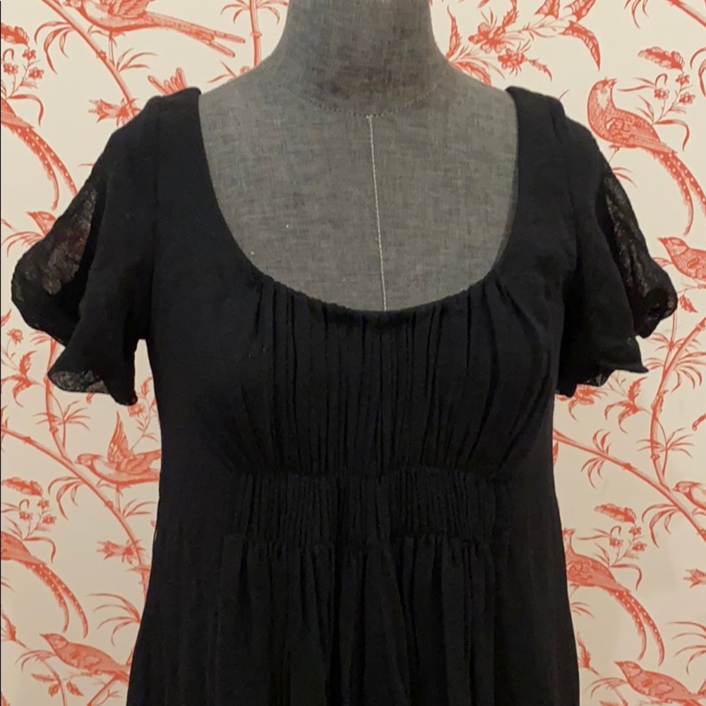 Bergdorf  Goodman Vintage Rachel Roy Black Mesh dress size 6